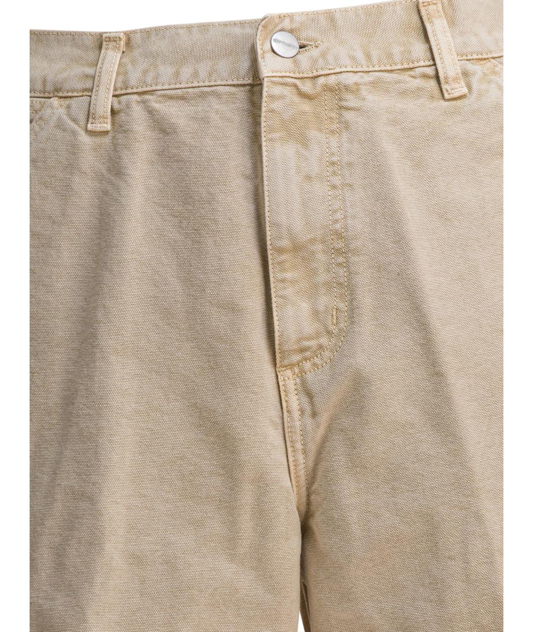 CARHARTT WIP Бежевые хлопковые шорты, фото 3