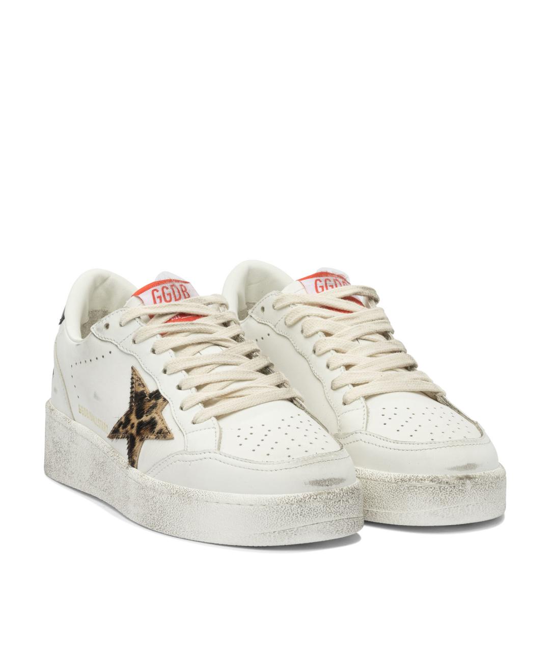 GOLDEN GOOSE DELUXE BRAND Белые кожаные кеды, фото 2