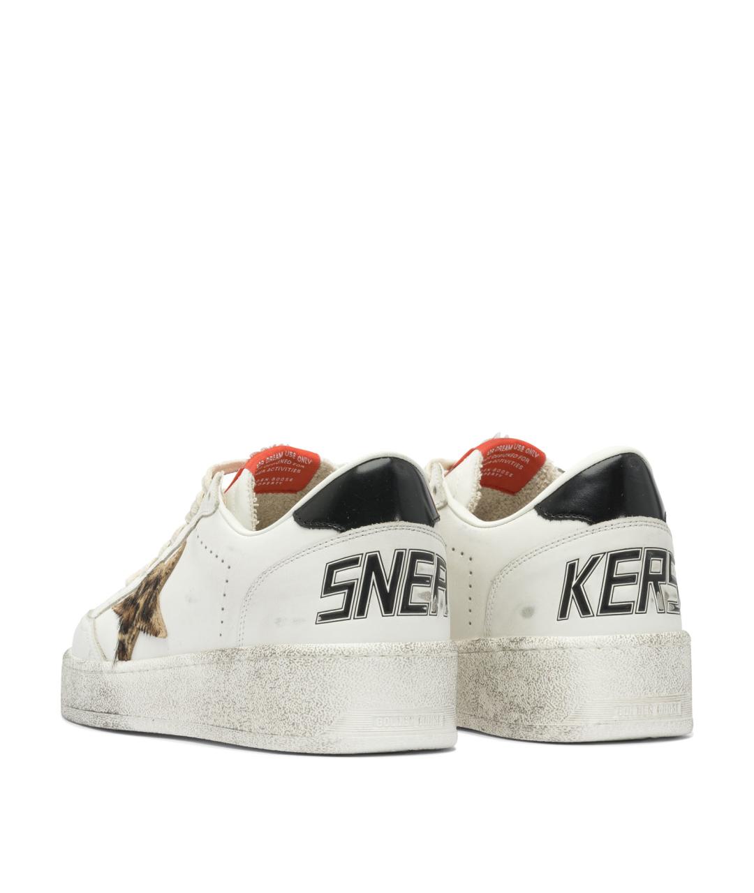 GOLDEN GOOSE DELUXE BRAND Белые кожаные кеды, фото 4