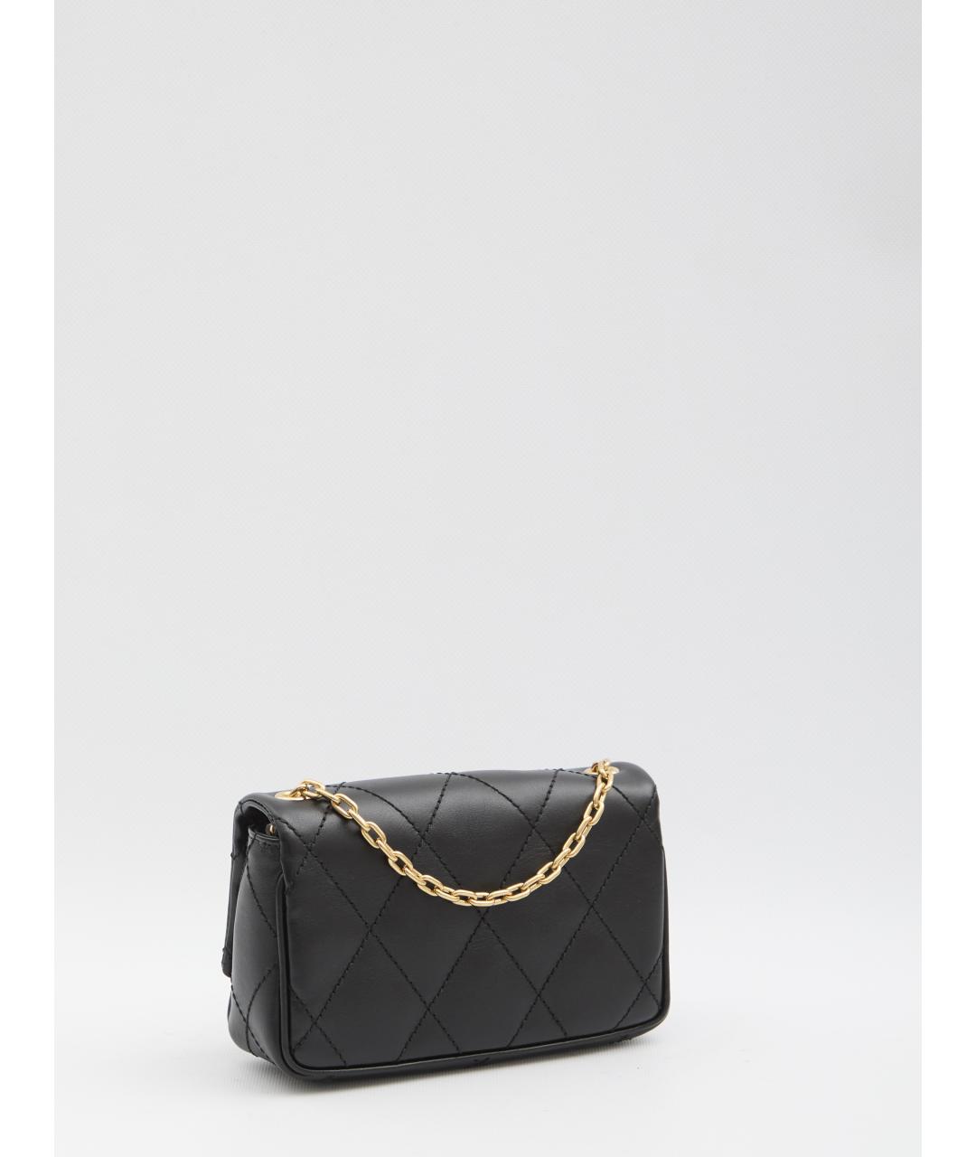 BURBERRY Черная кожаная сумка через плечо, фото 2