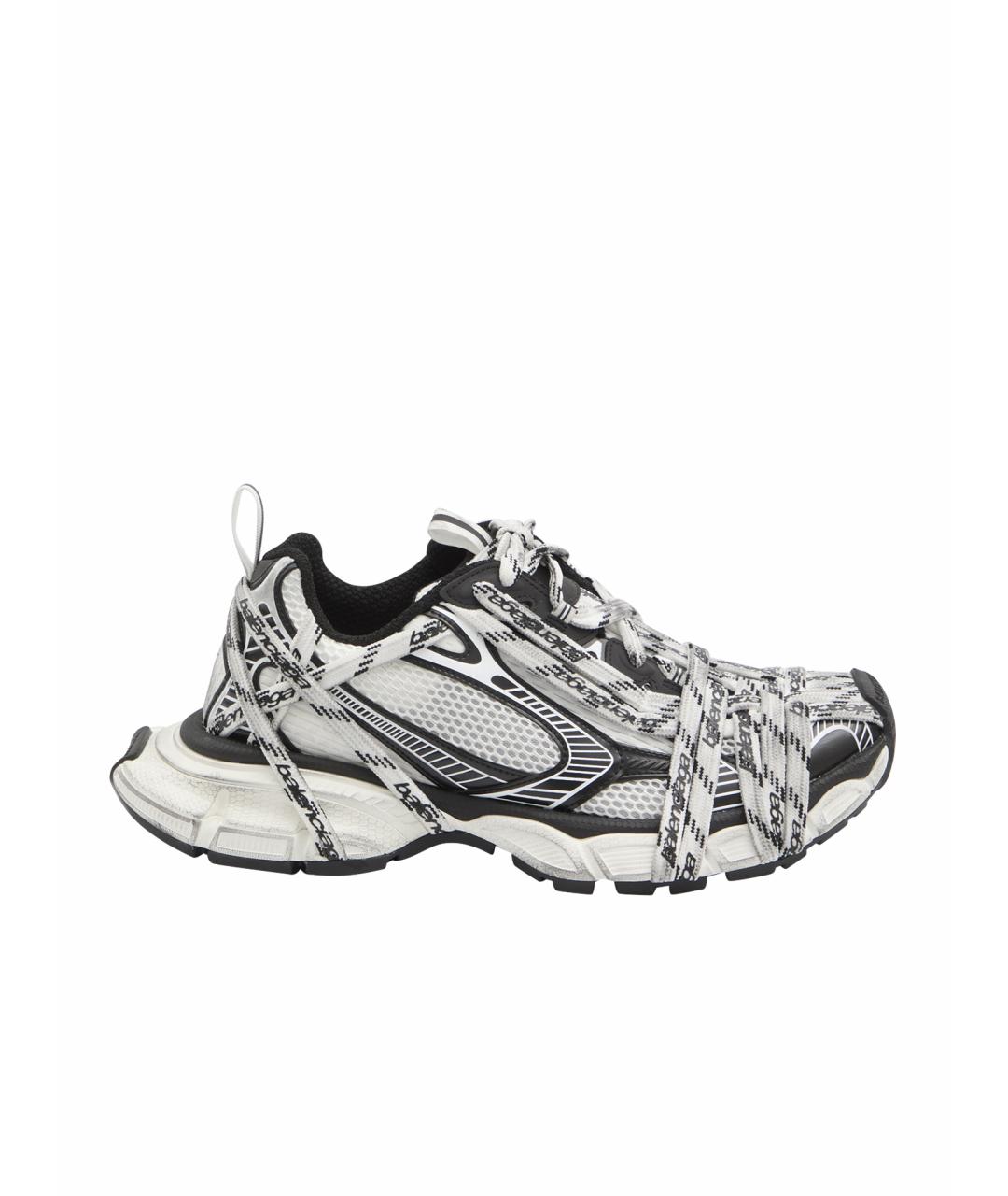 BALENCIAGA Серые синтетические низкие кроссовки / кеды, фото 1