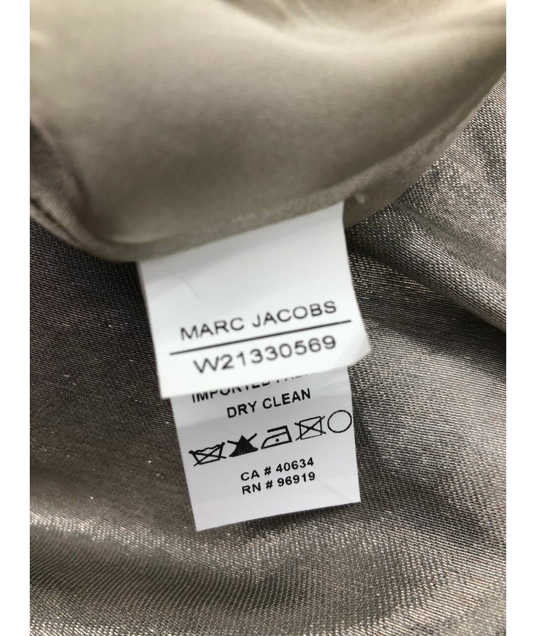 MARC JACOBS Серебряное шелковое вечернее платье, фото 5