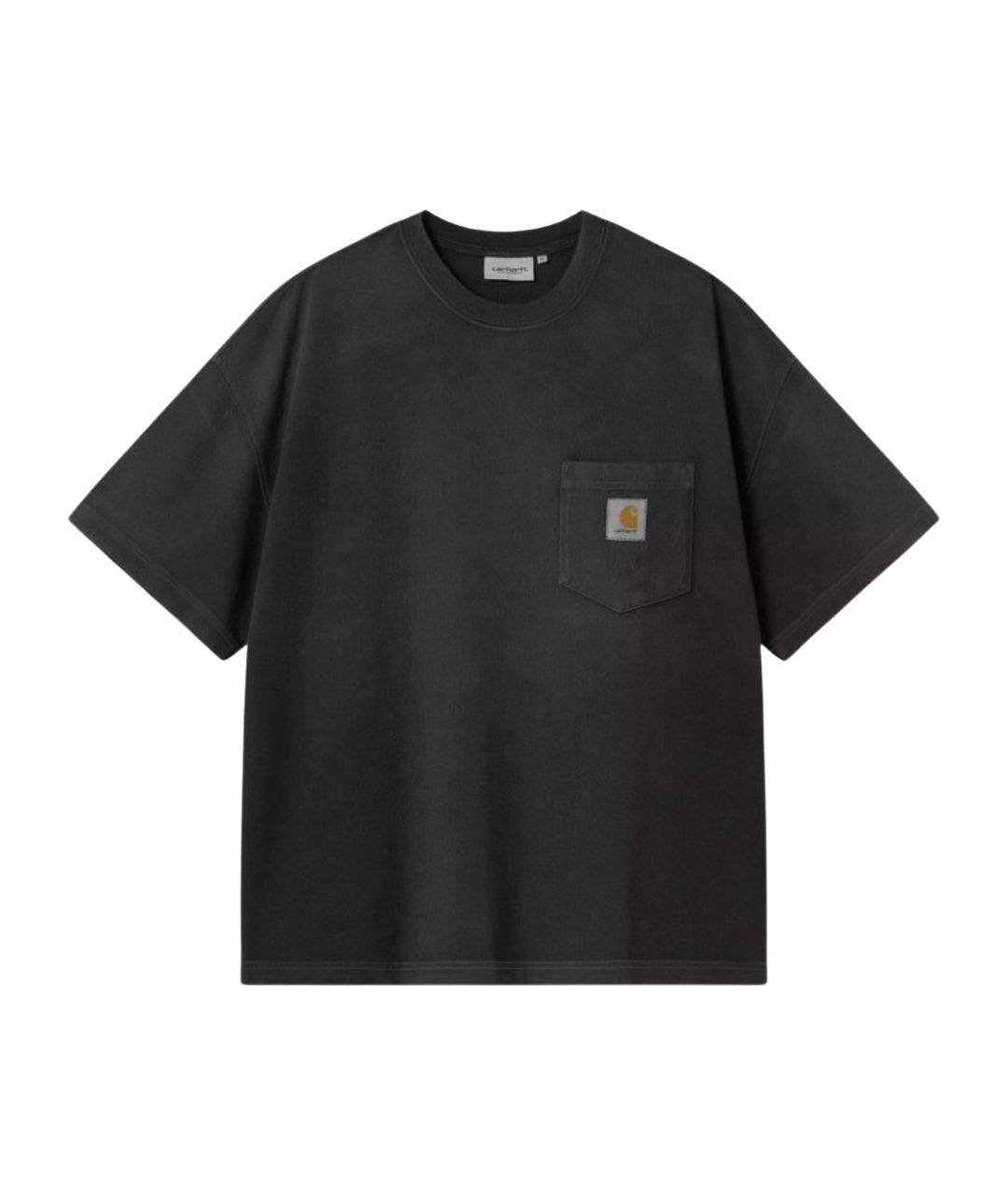 CARHARTT WIP Черная хлопковая футболка, фото 1