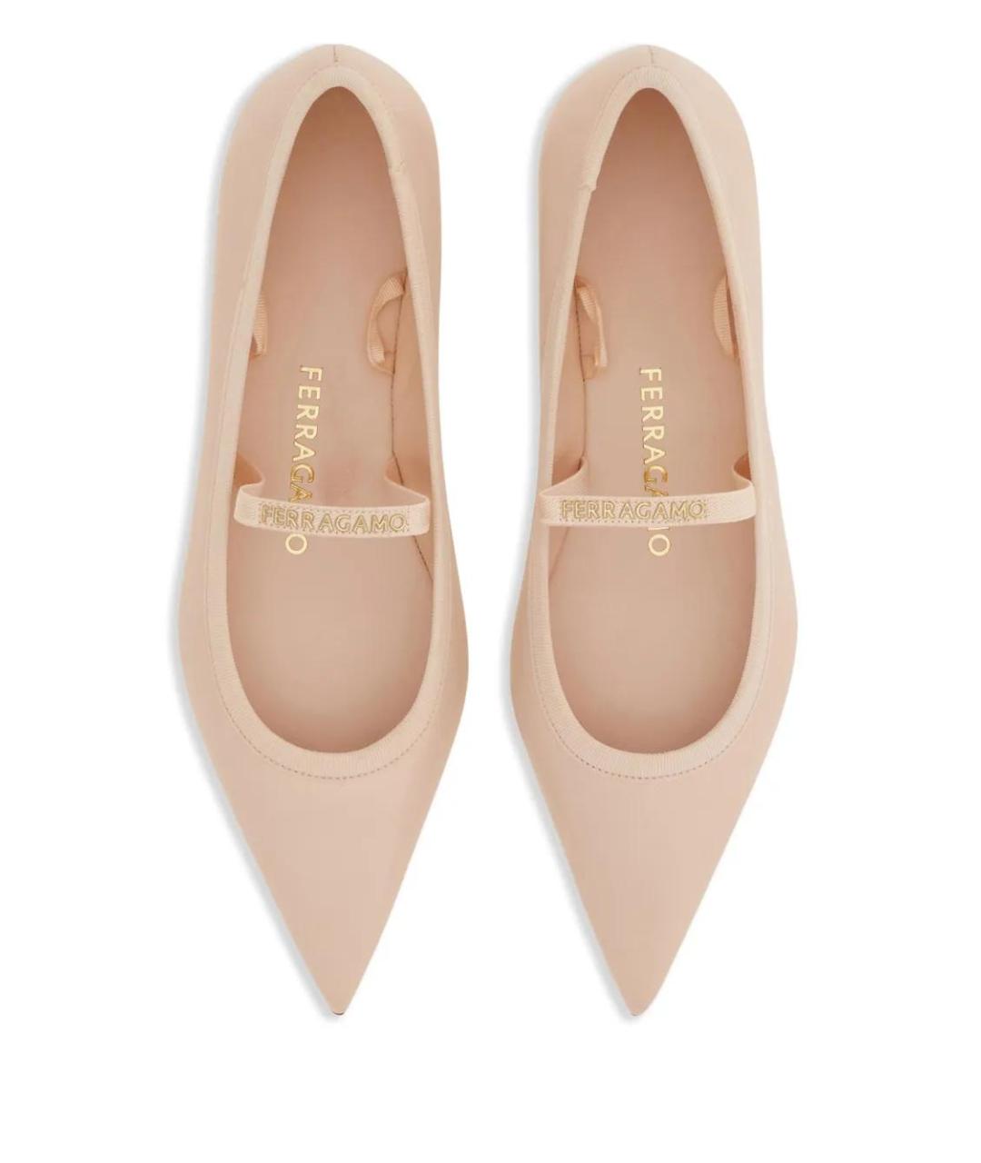 FERRAGAMO Розовые балетки, фото 2