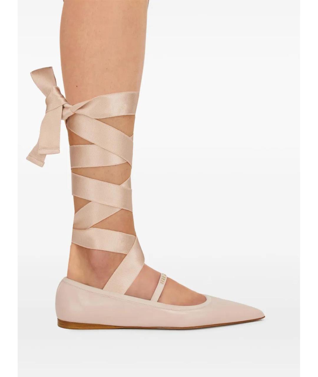 FERRAGAMO Розовые балетки, фото 3