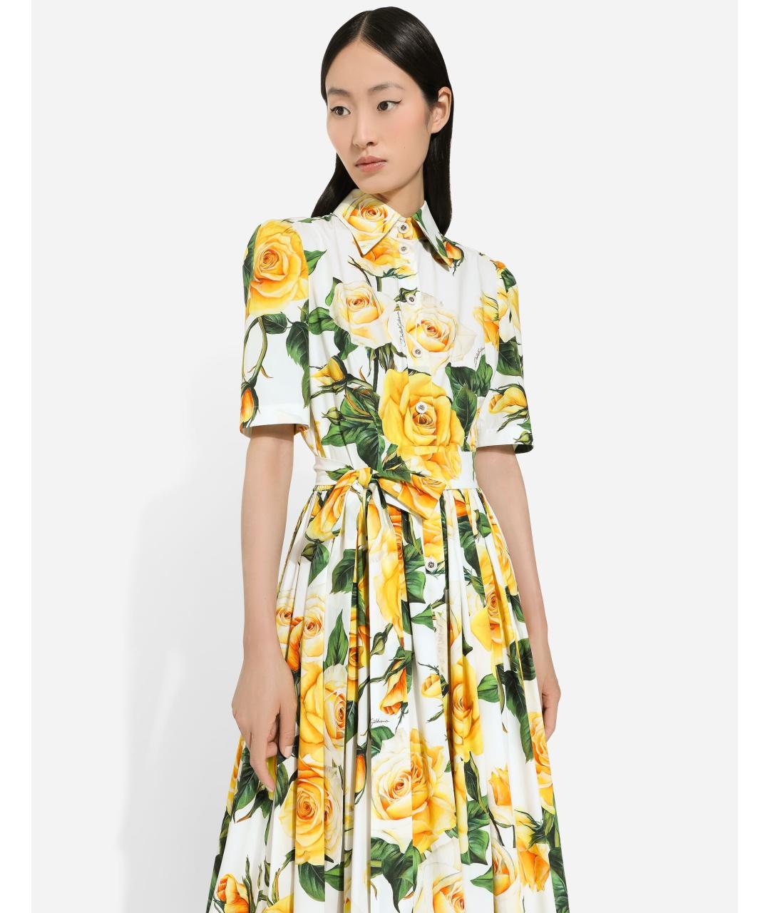 DOLCE&GABBANA Мульти коктейльное платье, фото 8
