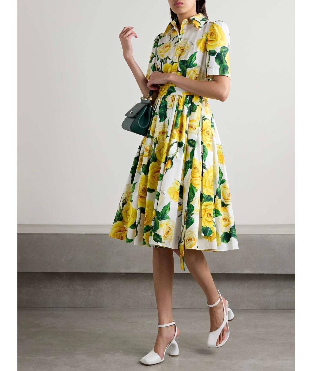 DOLCE&GABBANA Мульти коктейльное платье, фото 2