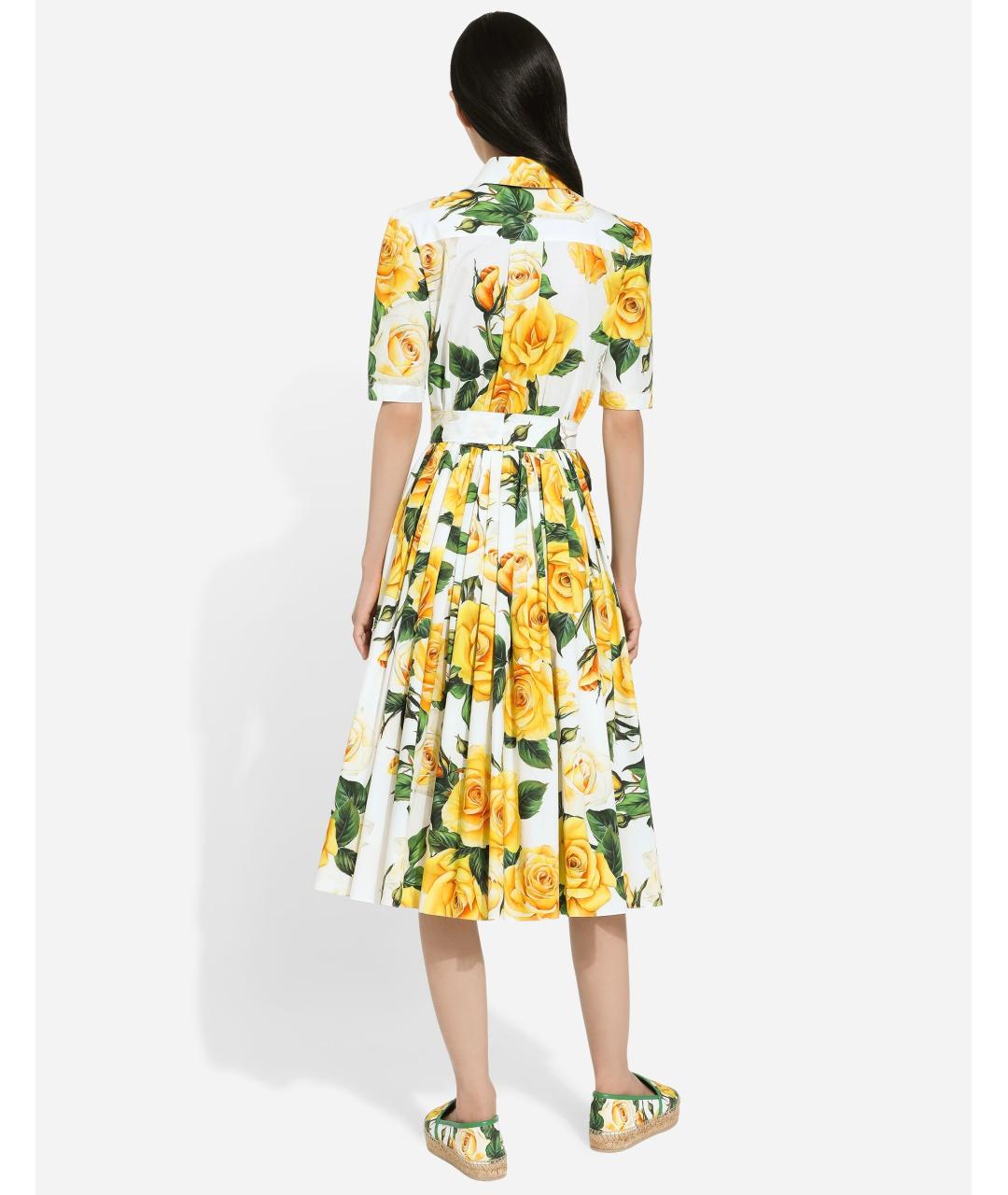 DOLCE&GABBANA Мульти коктейльное платье, фото 9