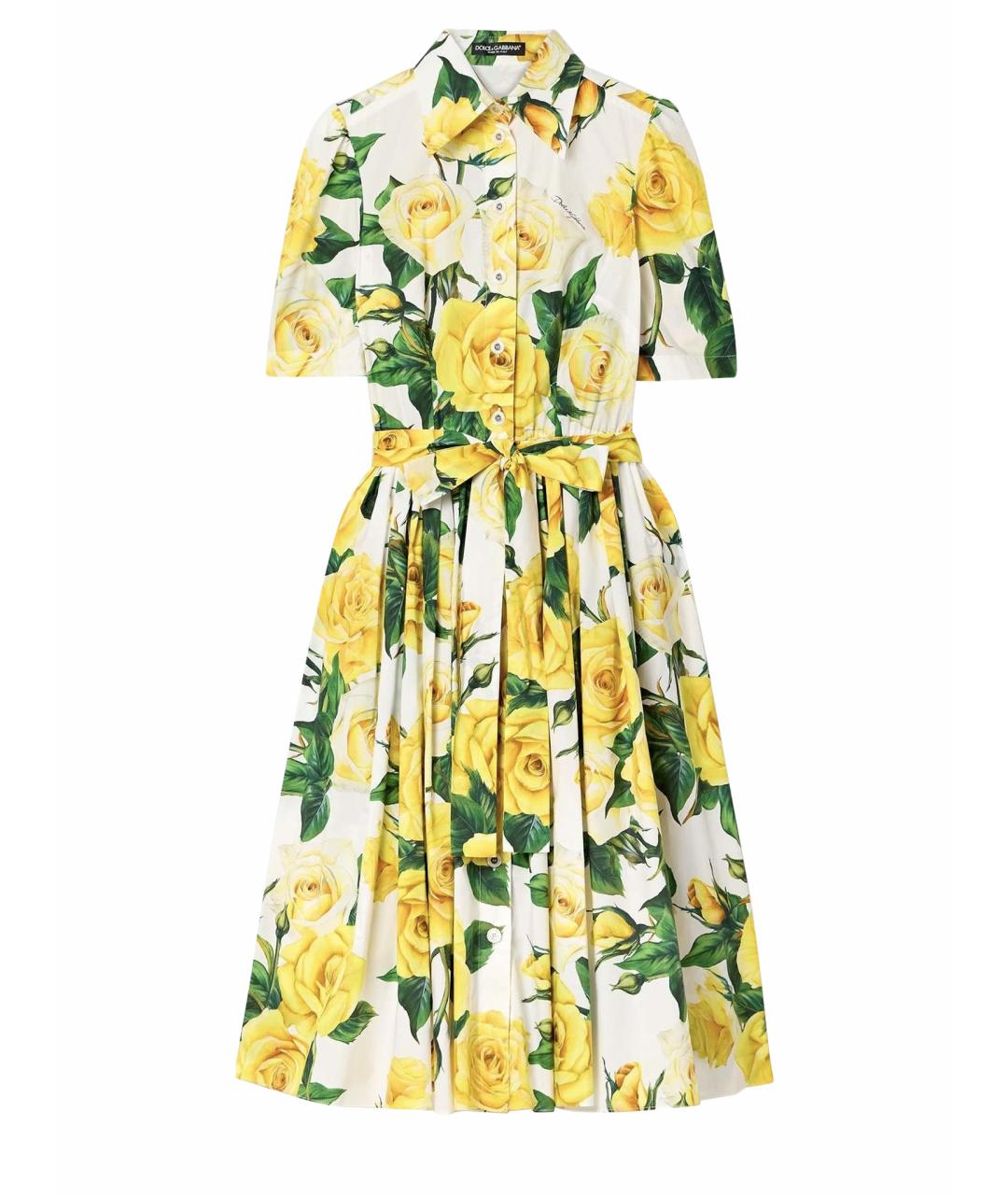 DOLCE&GABBANA Мульти коктейльное платье, фото 1
