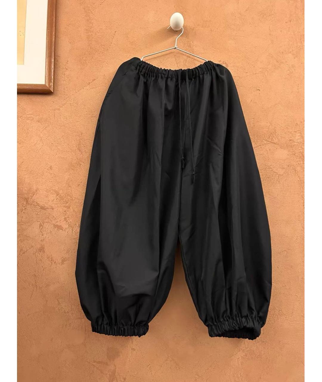 COMME DES GARÇONS Черные хлопковые брюки широкие, фото 6