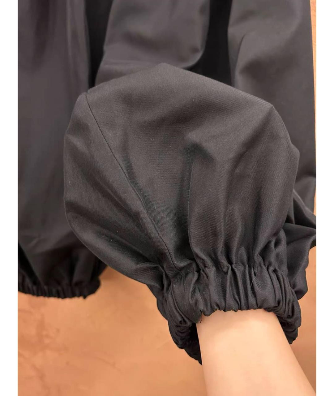 COMME DES GARÇONS Черные хлопковые брюки широкие, фото 3