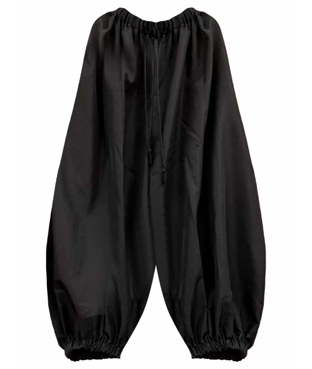 COMME DES GARÇONS Черные хлопковые брюки широкие, фото 1