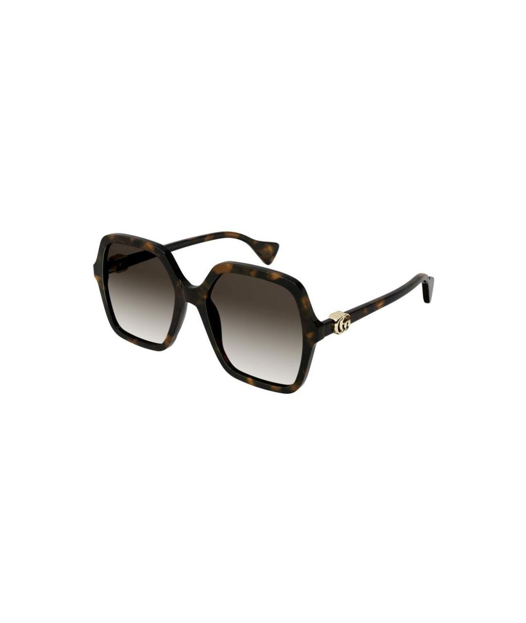 GUCCI Коричневые солнцезащитные очки, фото 1