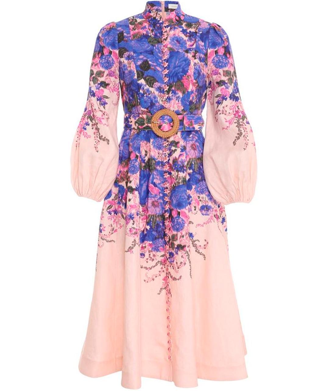 ZIMMERMANN Фиолетовое коктейльное платье, фото 1