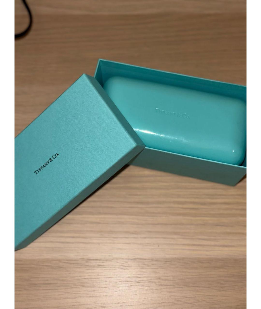 TIFFANY&CO Бирюзовые пластиковые солнцезащитные очки, фото 7