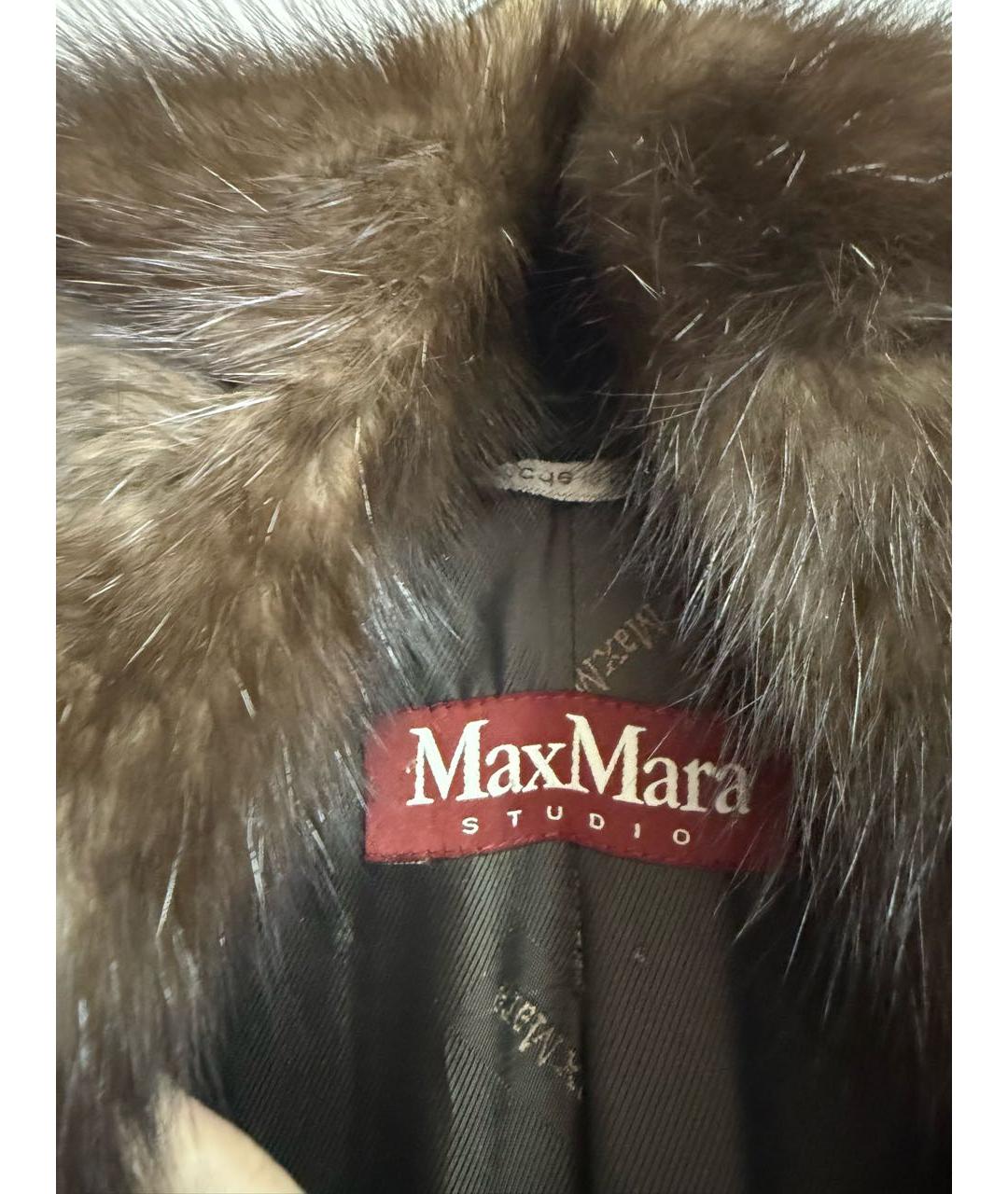 MAX MARA Коричневое пальто, фото 7