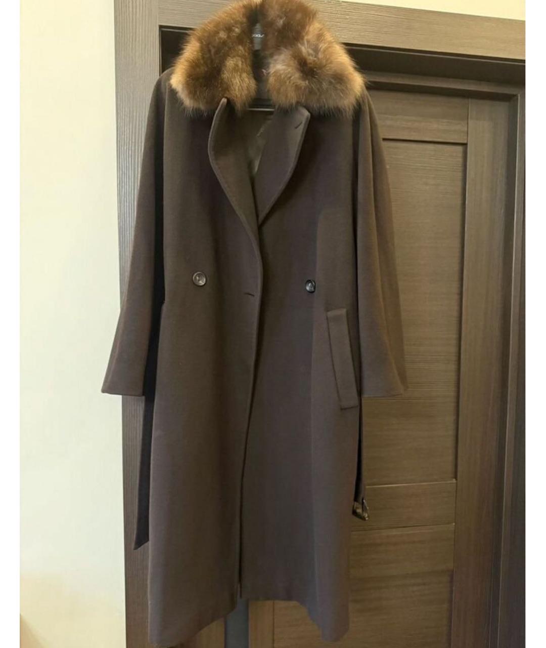 MAX MARA Коричневое пальто, фото 4