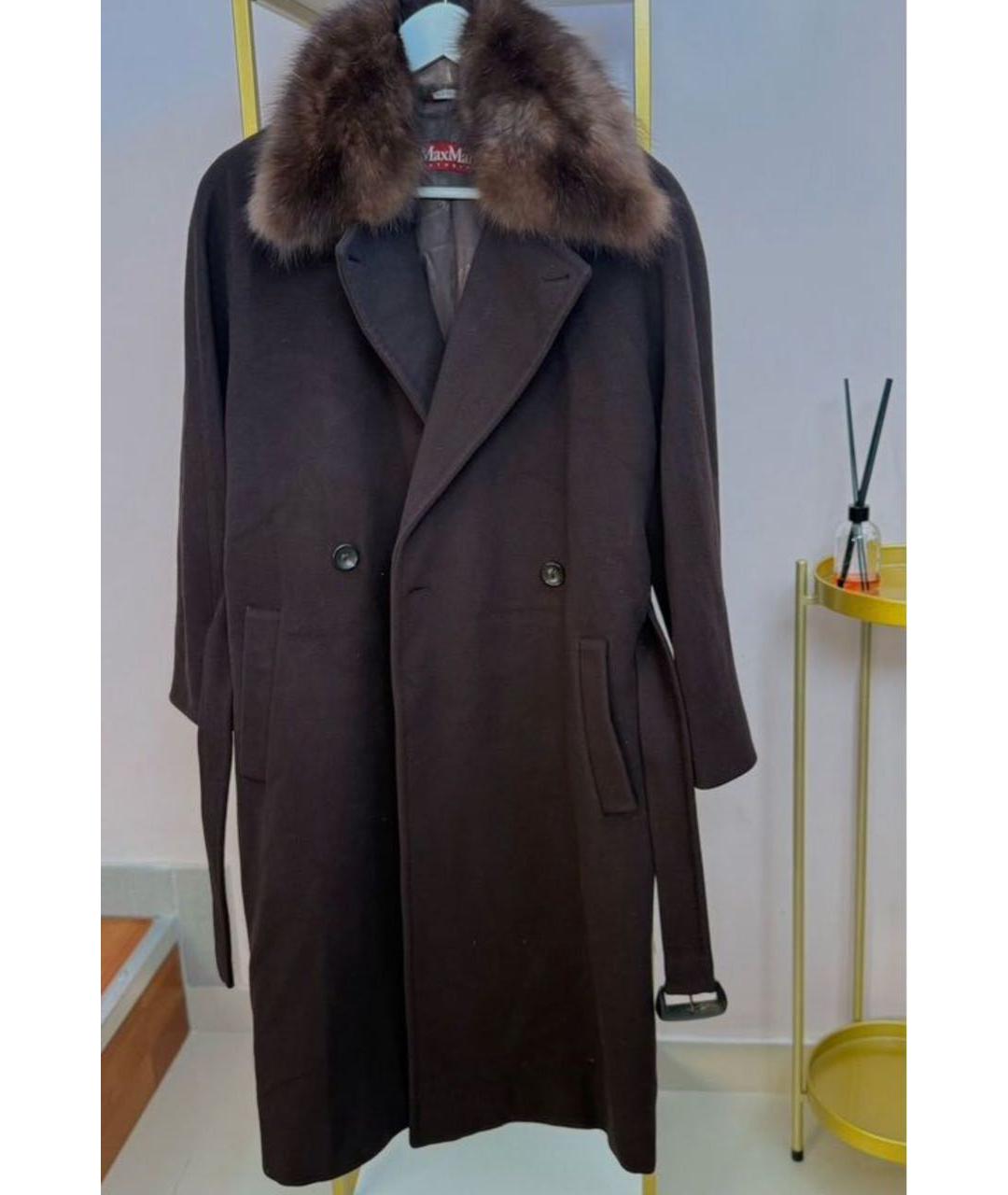 MAX MARA Коричневое пальто, фото 2