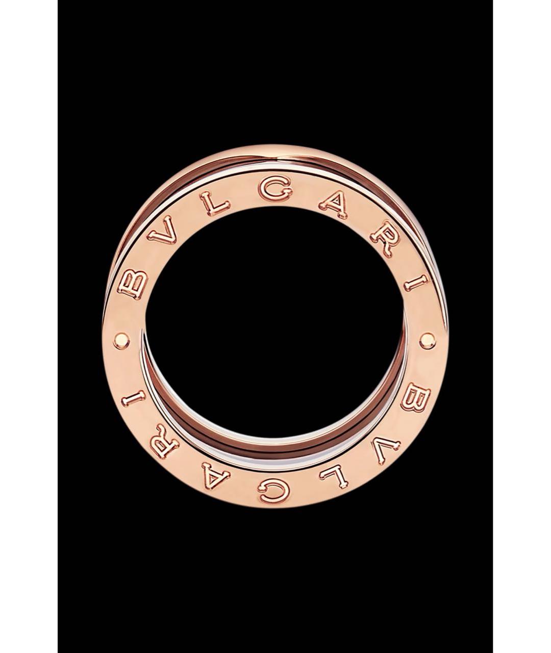 BVLGARI Черное кольцо из розового золота, фото 8