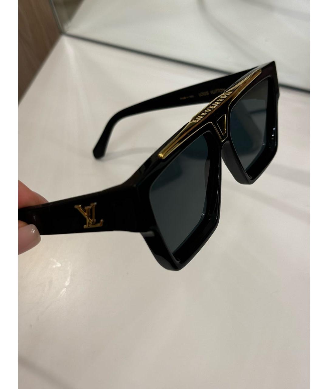 LOUIS VUITTON Черные пластиковые солнцезащитные очки, фото 2