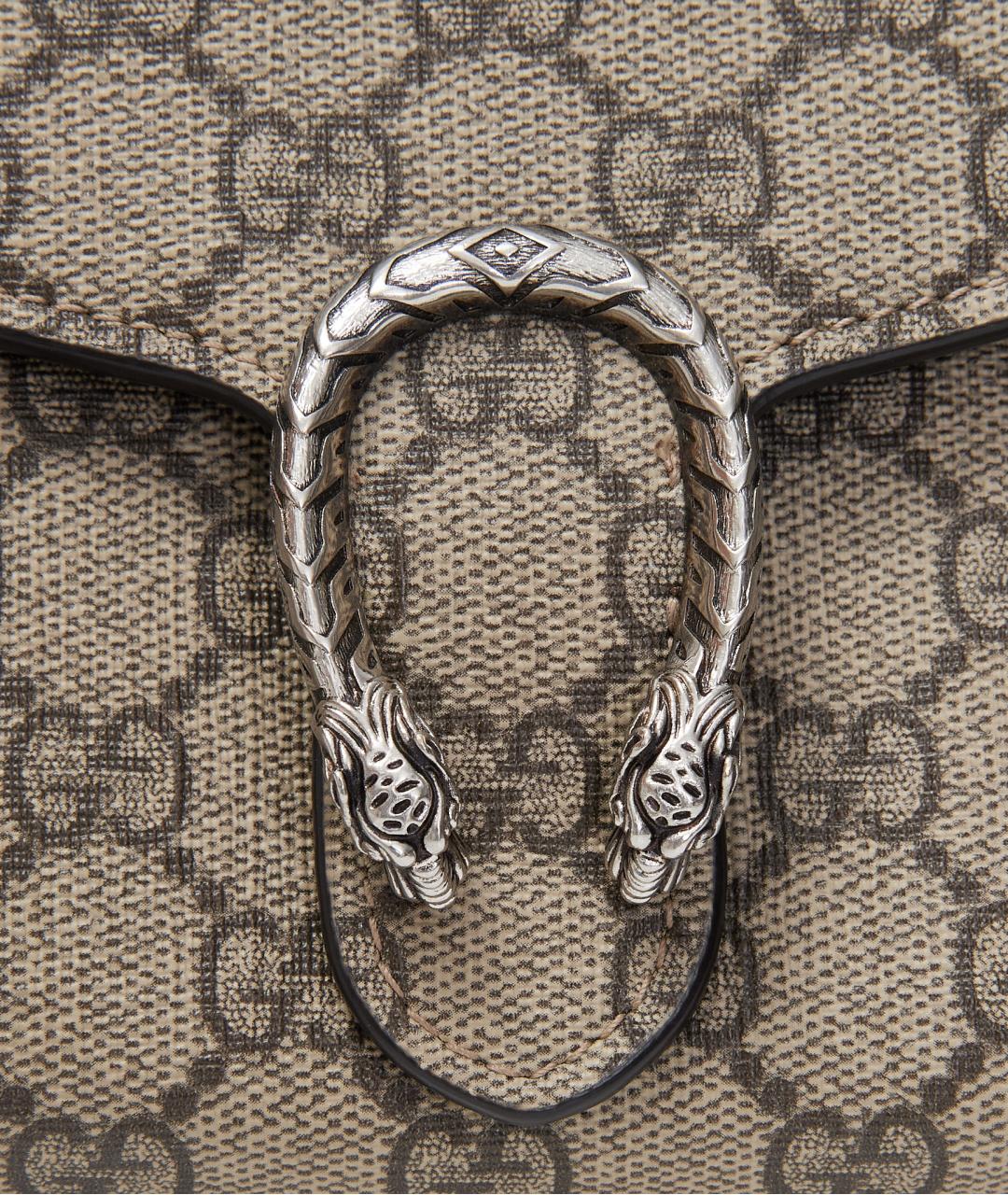 GUCCI Бежевая кожаная сумка через плечо, фото 4
