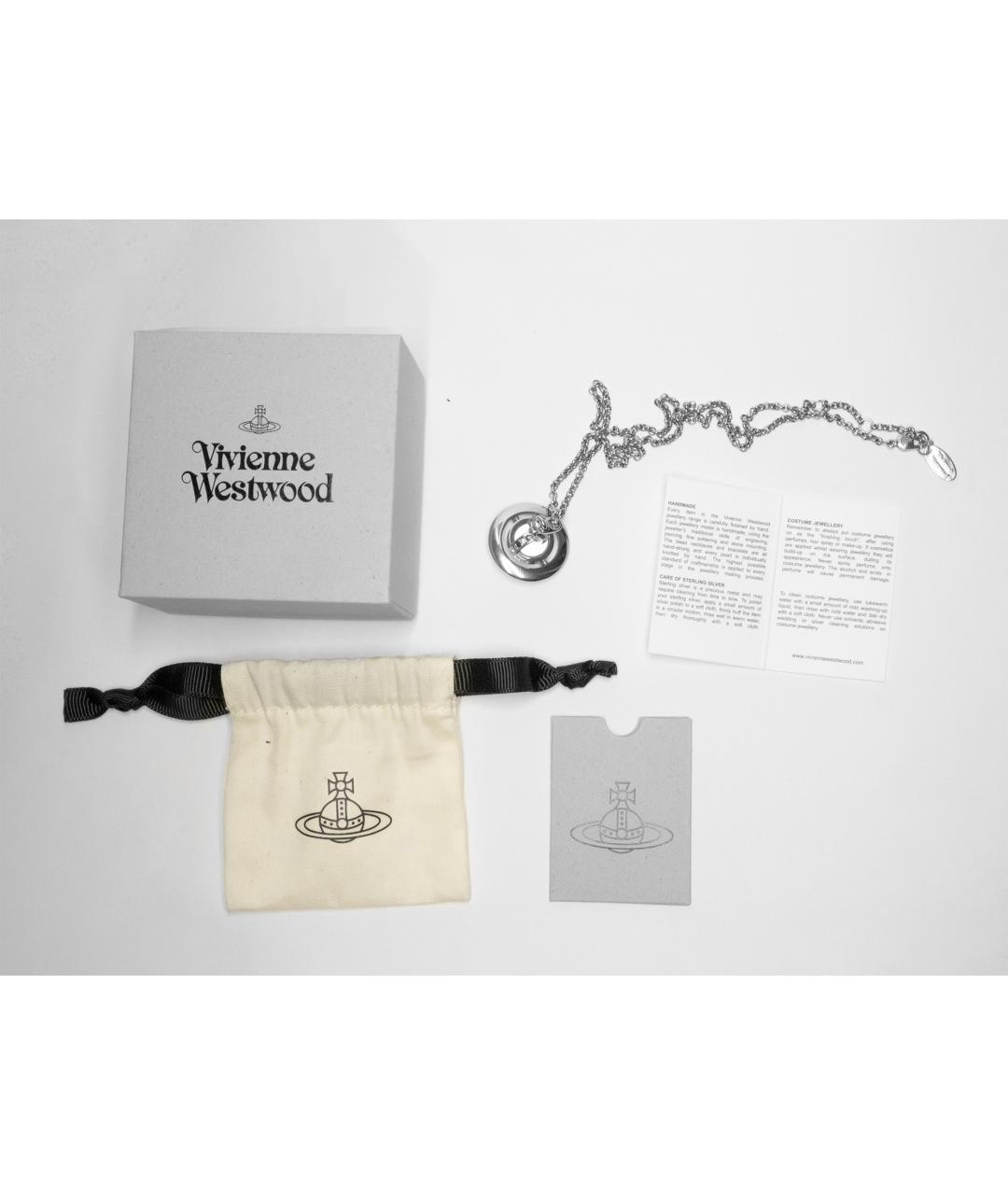 VIVIENNE WESTWOOD Серебряная с серебряным покрытием подвеска, фото 4