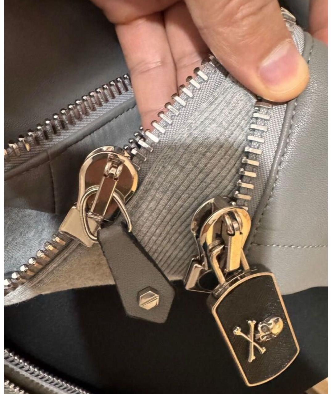 PHILIPP PLEIN Серая куртка, фото 4