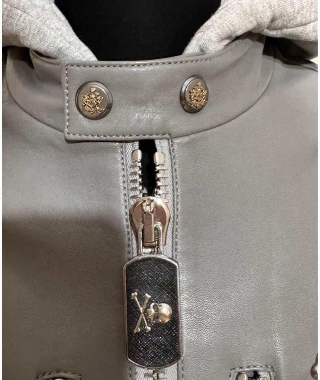 PHILIPP PLEIN Серая куртка, фото 6