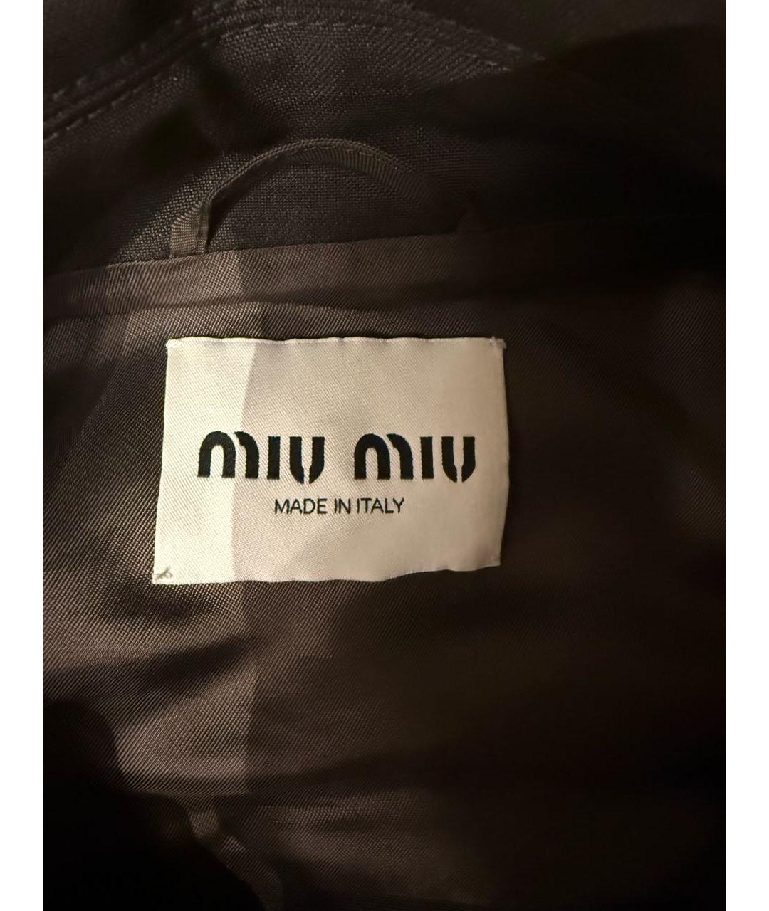 MIU MIU Коричневая шерстяная куртка, фото 4