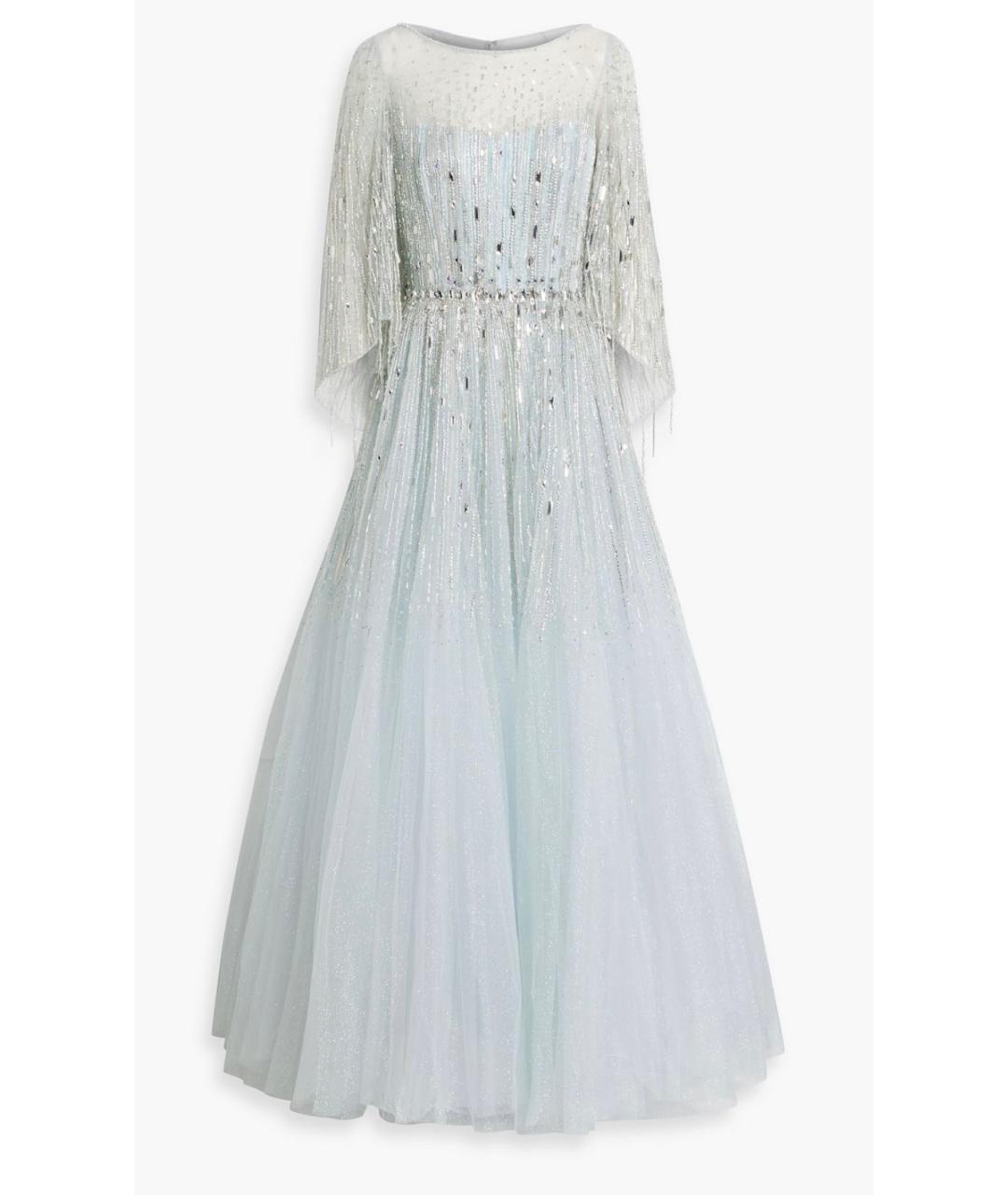 JENNY PACKHAM Голубое вечернее платье, фото 5
