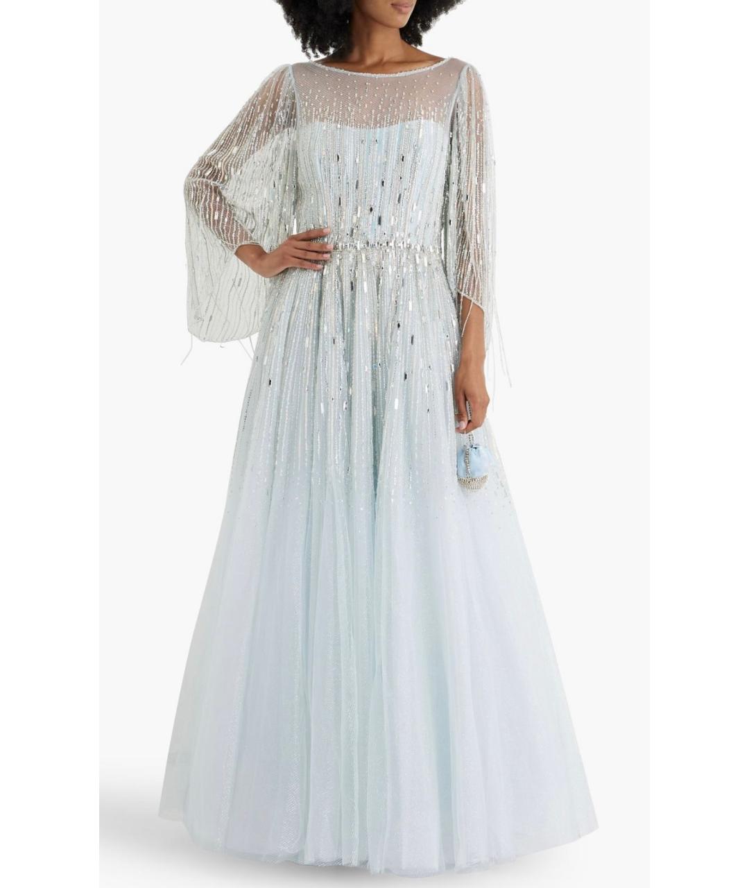 JENNY PACKHAM Голубое вечернее платье, фото 2