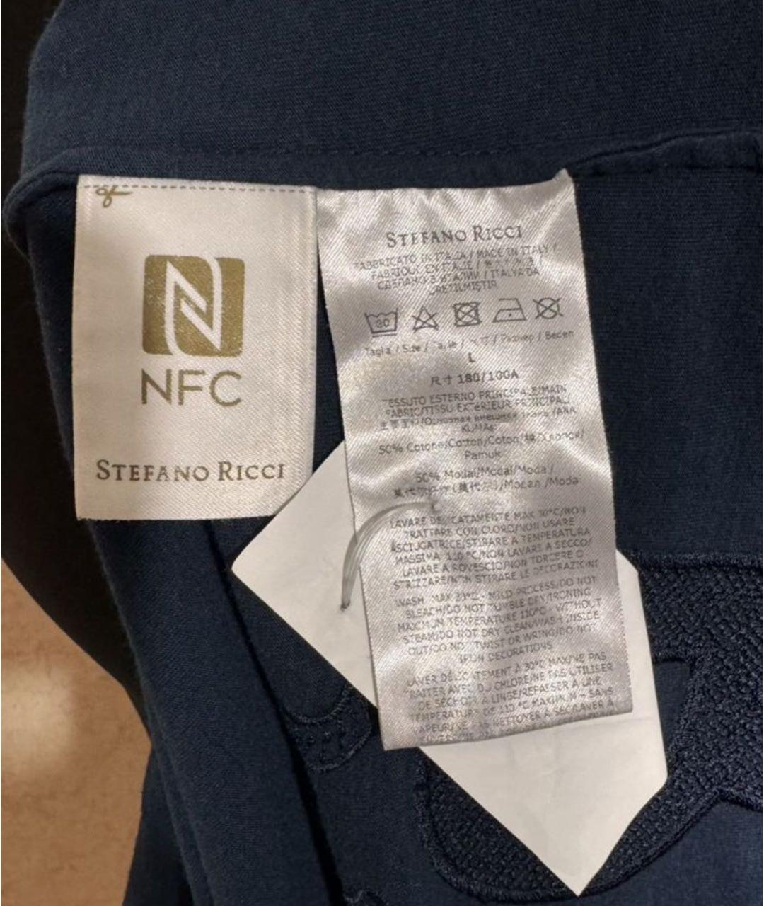 STEFANO RICCI Синяя футболка, фото 5