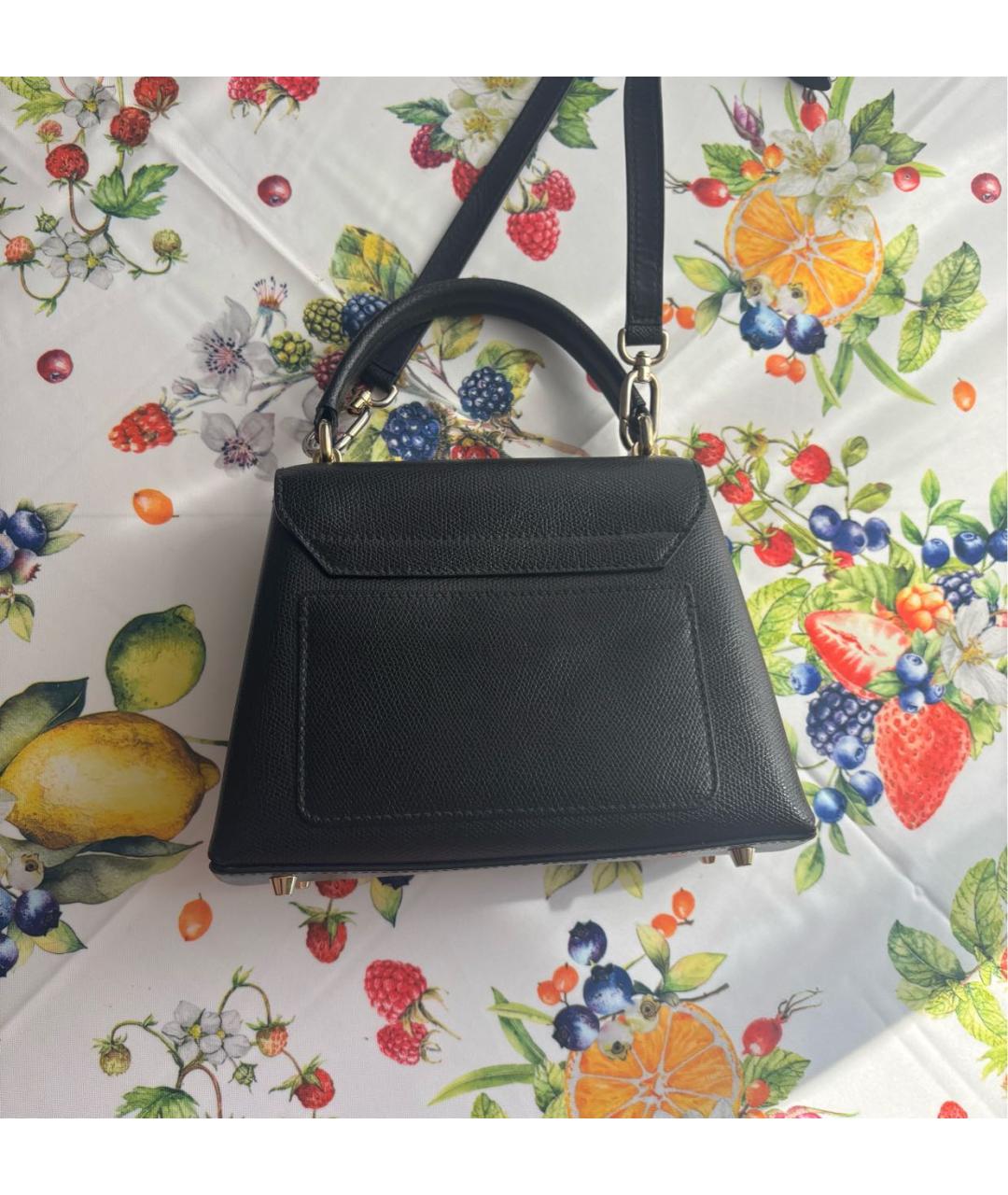 FURLA Черная кожаная сумка через плечо, фото 3