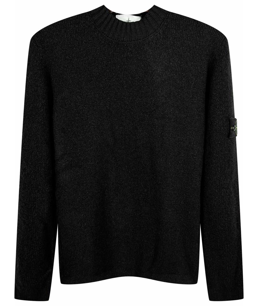 STONE ISLAND Черный шерстяной джемпер / свитер, фото 1