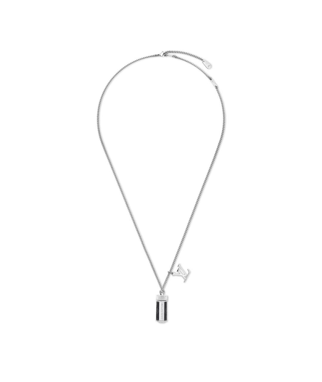 LOUIS VUITTON Серебряная металлическая цепочка/подвеска, фото 2
