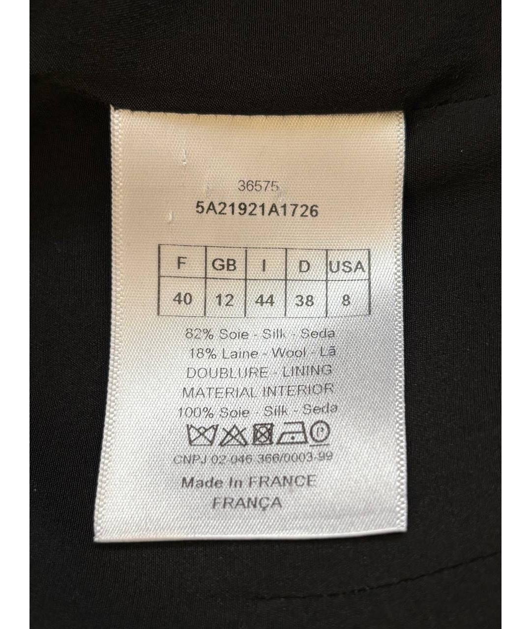 CHRISTIAN DIOR Черное повседневное платье, фото 3