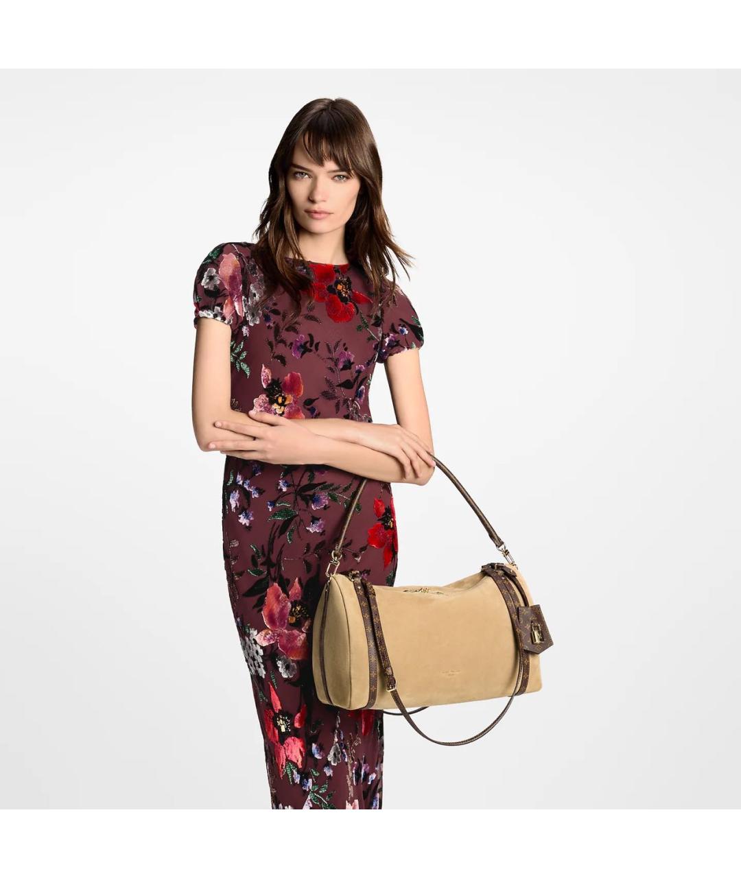 LOUIS VUITTON Бежевая сумка через плечо, фото 4