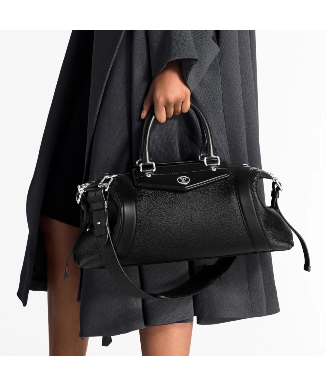 LOUIS VUITTON Черная сумка с короткими ручками, фото 4