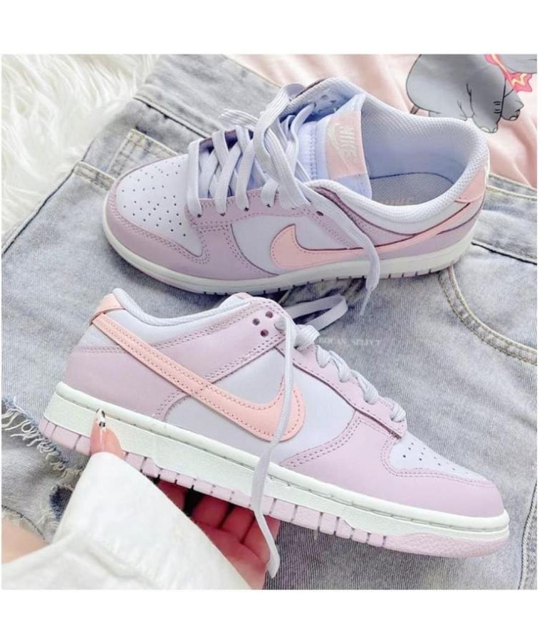 NIKE Фиолетовые кожаные кроссовки, фото 7