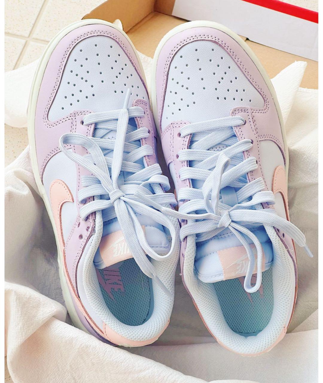 NIKE Фиолетовые кожаные кроссовки, фото 8