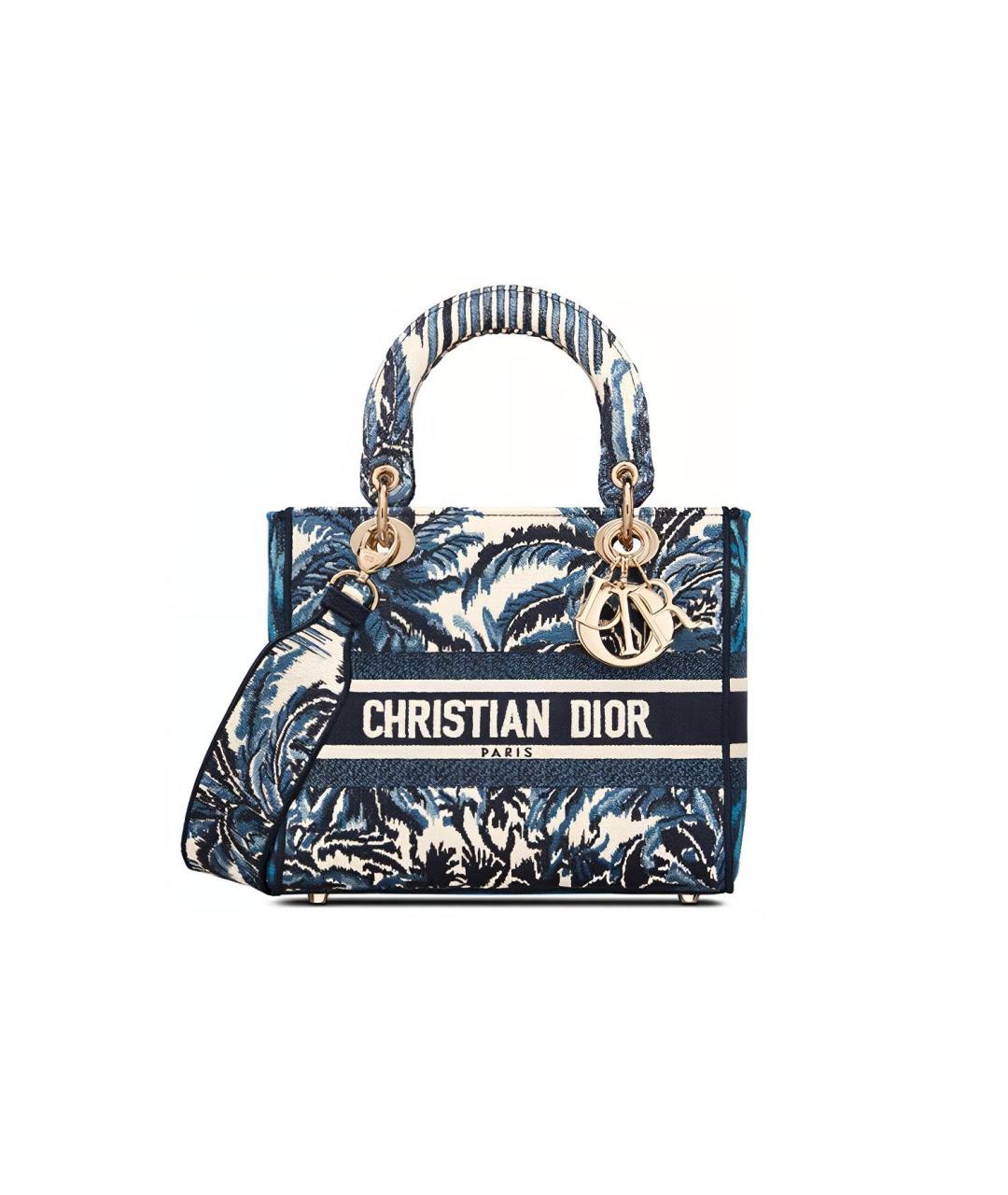 CHRISTIAN DIOR Темно-синяя сумка с короткими ручками, фото 1