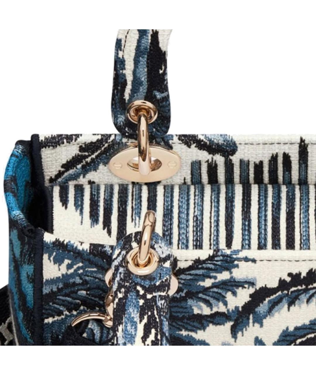 CHRISTIAN DIOR Темно-синяя сумка с короткими ручками, фото 6