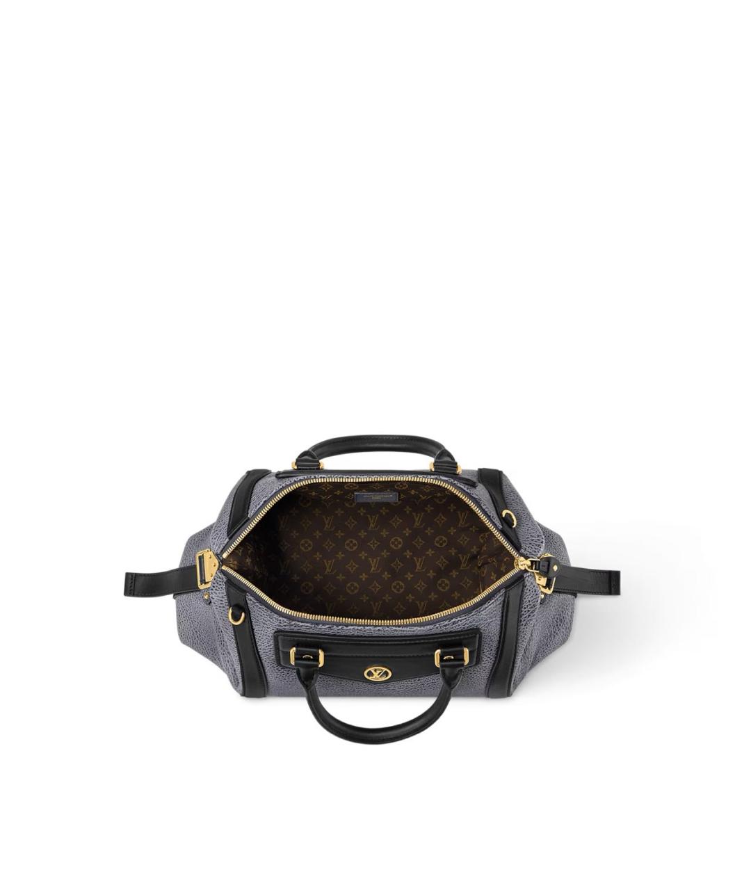 LOUIS VUITTON Антрацитовая сумка с короткими ручками, фото 3