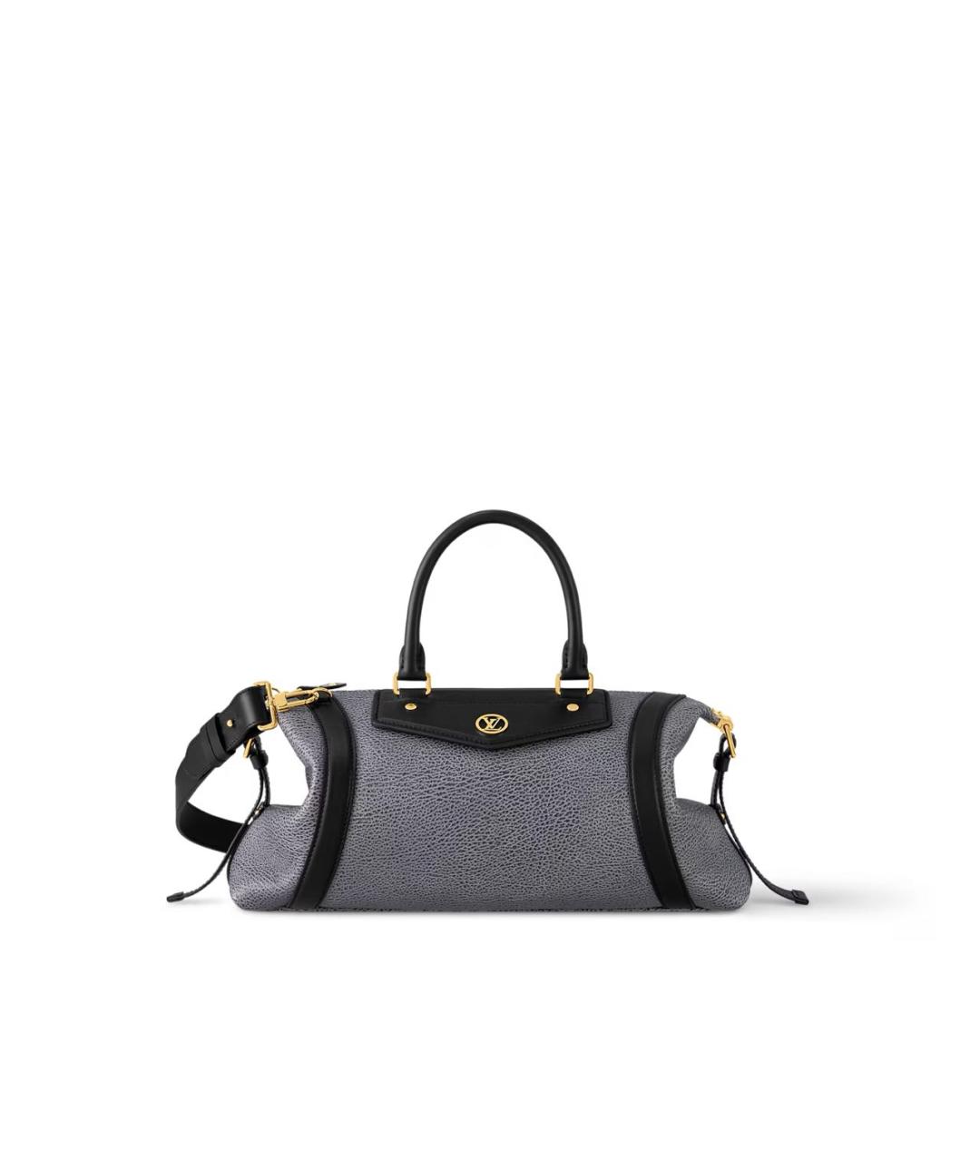 LOUIS VUITTON Антрацитовая сумка с короткими ручками, фото 1