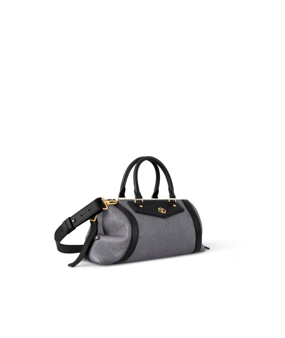 LOUIS VUITTON Антрацитовая сумка с короткими ручками, фото 2
