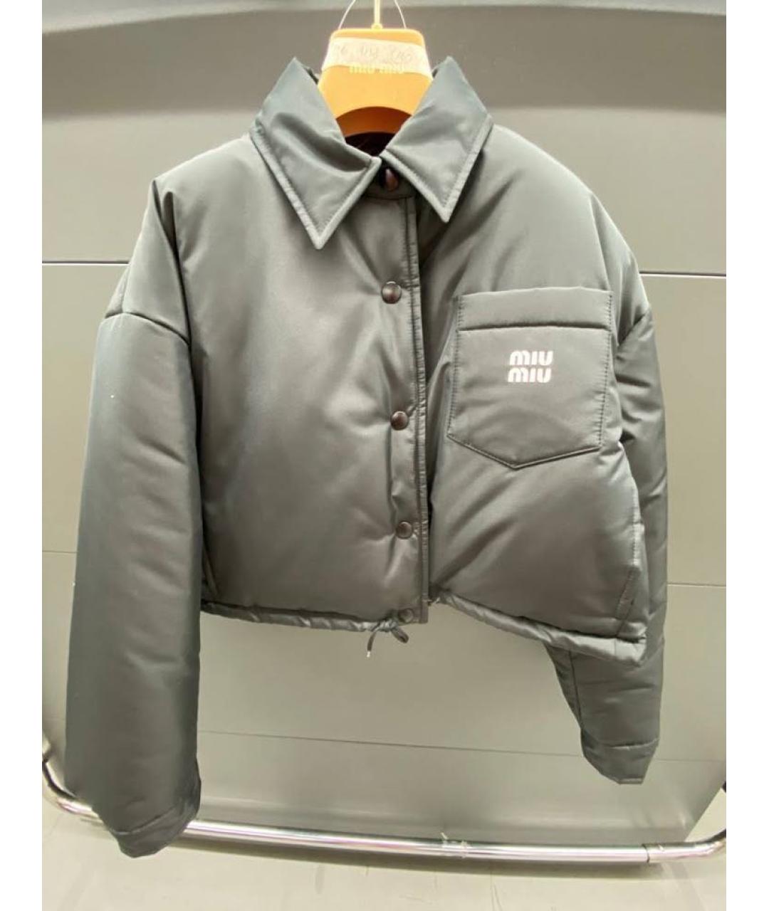 MIU MIU Черный пуховик, фото 4