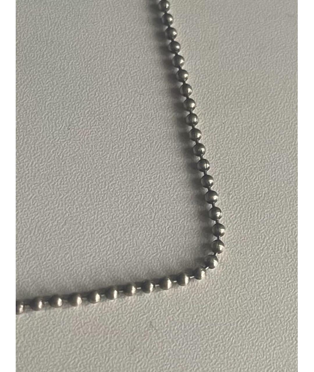MAISON MARGIELA Серая серебряная цепочка/подвеска, фото 4