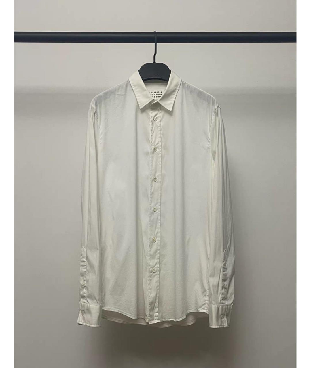MAISON MARGIELA Белая хлопковая классическая рубашка, фото 7