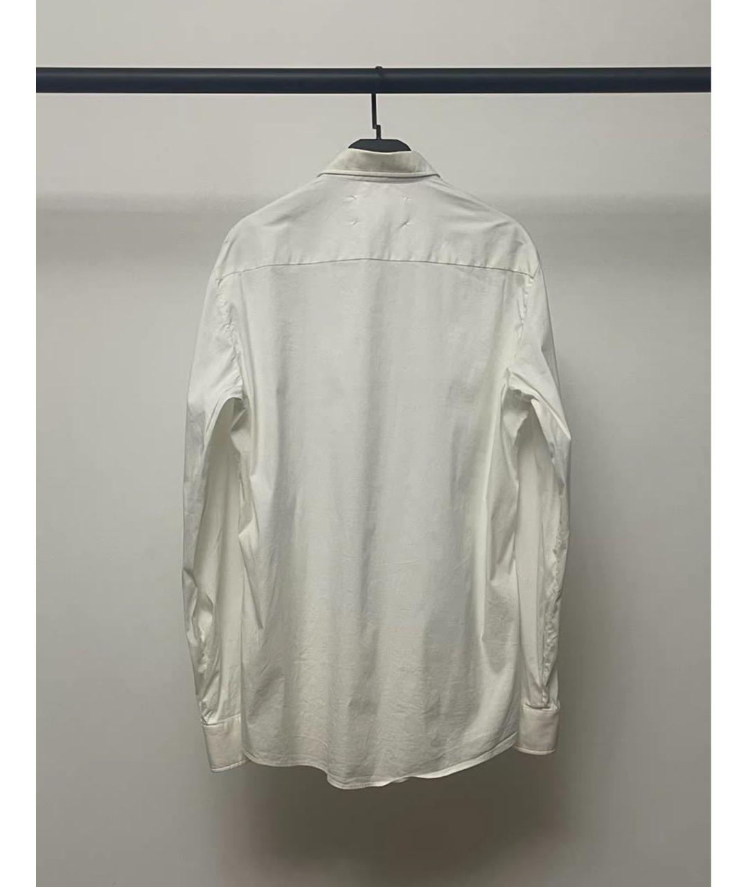 MAISON MARGIELA Белая хлопковая классическая рубашка, фото 2