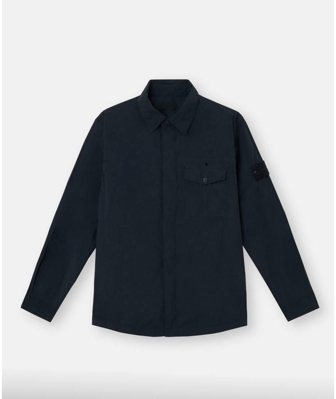 STONE ISLAND Темно-синяя полиамидовая куртка, фото 7